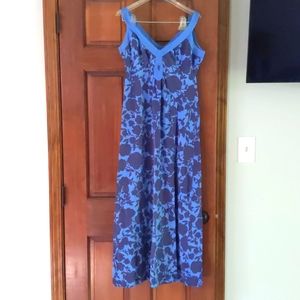 Boden maxi dress in blue floral